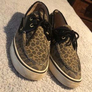 DISCONTINUED Leopard Women’s Sperry Topsiders